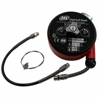 The INGERSOLL RAND BHR-25 is a swiveling tool balancer with a suspension shackle and spring clip. It supports tools weighing between 2.6 lb and 5.5 lb, and includes a 4.25 ft hose with 1/4 in NPT connection. Used to suspend pneumatic tools overhead, reducing operator fatigue and keeping hoses organized in assembly, repair, and manufacturing settings