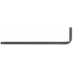 Set of 10 L-shaped hex keys with 1/4 in tip size, SAE, long length, made of alloy steel with black oxide finish. Used for tightening or loosening hex socket fasteners in assembly, maintenance, and repair tasks.