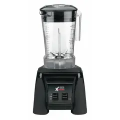 This heavy-duty blender features a 48 oz copolyester container and a 3 1/2 hp motor with two speeds and pulse function. Operated by a switch on 120V AC, it is suited for blending food and beverages in commercial kitchens, bars, and restaurants.