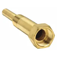 APPROVED VENDOR Threaded Thermowell: Brass, For 6 in Stem Lg, 6 in Insertion Lg, 5,000 psi at 60°F