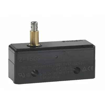 OMRON Snap Action Switch: Plunger Actuator, 1NO/1NC - Plunger Snap-Action Switches