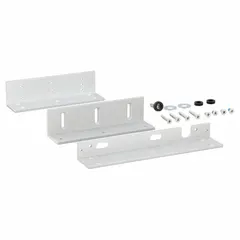 Aluminum mounting bracket for securing equipment in industrial settings. Measures 1 in height and 1/2 in width. Suitable for use in mounting applications where a compact, non-corrosive support is needed.
