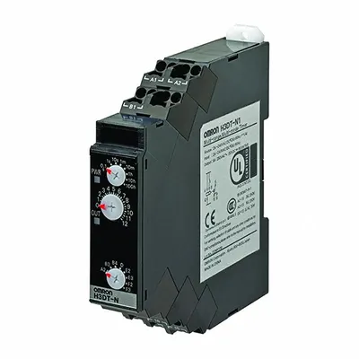OMRON Timer: DIN-Rail Mounted, 24 to 240V AC/24 to 240V DC, 5 A - DIN-Rail Mounted Relays