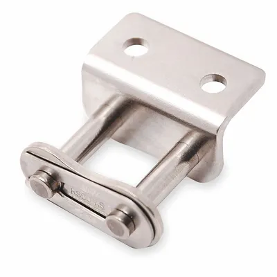 TSUBAKI Attachment Link: For Stainless Steel Roller Chains, A-2, 60, Single Strand - Attachment Links for ANSI Standard Chains