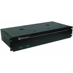 The ALTRONIX R248ULCBI is a rack-isolated power supply board housed in a steel enclosure. It accepts 115V AC input and provides 24V AC output at 25A. Suitable for use in control panels, security systems, and automation equipment requiring a regulated isolated power source.
