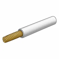 Single-conductor 18 AWG primary wire with cross-linked polyethylene (XLPE) insulation, rated 60 V. Supplied on a 500 ft spool with a white jacket. Suitable for general-purpose wiring in low-voltage circuits requiring abrasion resistance and heat tolerance.