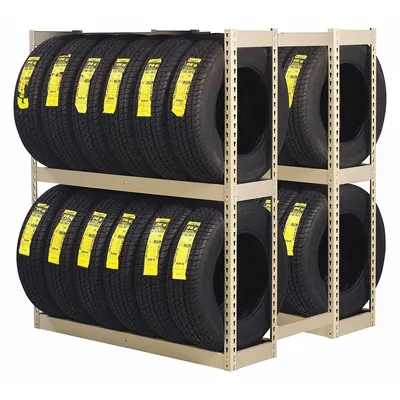 TENNSCO ZDT-6060S Double-Sided Rivet-Connect Standalone Tire Rack - Double-Sided Rivet-Connect Standalone Tire Racks