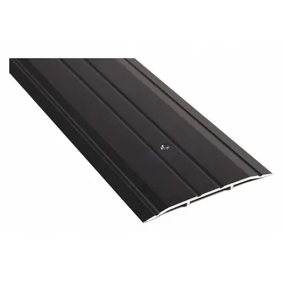 NATIONAL GUARD 613DKB-48 Aluminum Saddle Threshold, 4 ft, Fluted - Saddle Thresholds