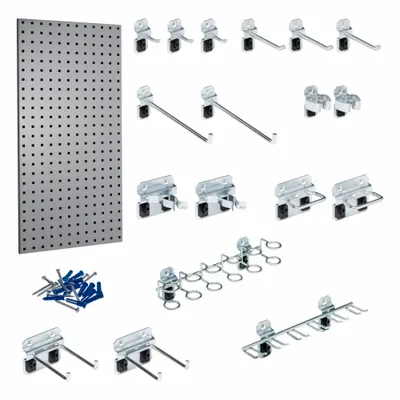 TRITON PRODUCTS Square Hole Pegboards: Square, 1/4 in Peg Hole Size, 36 in x 18 in x 9/16 in - Square-Hole Pegboard Panel & Accessory Kits