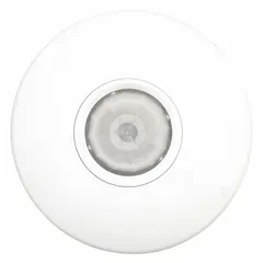 The CMR 10 is a hard-wired, ceiling-mount occupancy sensor using passive infrared (PIR) technology. It operates at 120/220/230/277V and supports an 800W/6.67A incandescent load, suitable for fluorescent, incandescent, and LED lighting. Typical applications include automatic lighting control in commercial spaces to reduce energy consumption.