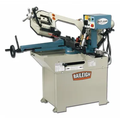 BAILEIGH INDUSTRIAL Band Saw: 10 1/4 in x 4 5/16 in, 66 to 280 SFPM, 0° to 60°, 1 Phase - Mitering Manual Horizontal Band Saws