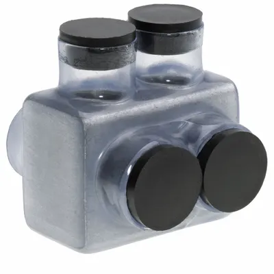 POLARIS Multitap Connector: 2 Port, Double-Sided Entry, 6 AWG – 600 kcmil Wire Size - Dry-Location Double-Sided Entry Multitap Connectors