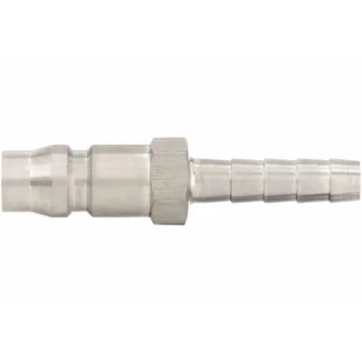 SPEEDAIRE Quick Connect Hose Coupling: 1/4 in Body Size, 1/4 in Hose Fitting Size - Global-Style High-Flow Steel Quick-Connect Air Coupling Plugs