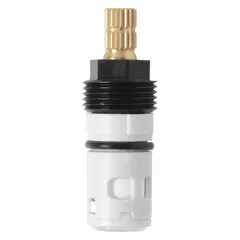 Replacement valve for KOHLER centerset faucets. Controls water flow and temperature in kitchen or bathroom sink applications. Genuine KOHLER component for centerset configurations.