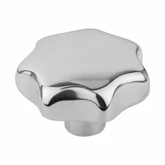 KIPP Hand Knob: 7 Point, Stainless Steel, 5/16 in Hole Dia, 15 mm Hole Dp, 40 mm Dia (MPN K0150.340CN2). Key specifications — Brand: KIPP; Finish: Polished.