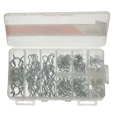 ITW BEE LEITZKE Pin Assortment,276 pcs,9 Sizes: Bridge, Inch, Stainless Steel, Ungraded - Cotter Pin Assortments
