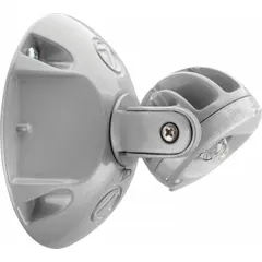 Aluminum wet location remote head LED for ceiling or wall mounting. Features 1 lamp at 1 W, operates on 8 to 30 V, with adjustable aim and silver finish. Suitable for emergency lighting systems in damp or wet environments.