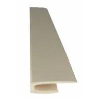 This PVC edge cover trim is used to finish exposed edges of wall panels, providing a clean border that protects panel edges from damage. Suitable for commercial and industrial interiors where wall paneling is installed