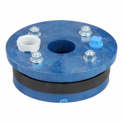 CAMPBELL Well Seal: Plastic, 1 1/4 in Compatible Drop Pipe, 6 in Compatible Casing ID - Well Seals