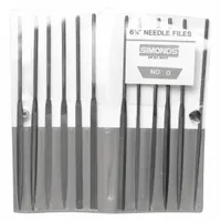Needle File Set: Barrette/Crossing/Equaling/Half Round/Knife/Rectangular/Round/Square/Triangular (MPN 83522000)