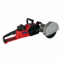 This fillet-weld rail grinder attachment features a 6 in wheel diameter. It is designed for precision grinding of fillet welds on railroad rails in maintenance and repair applications. Supplied as an attachment only, it requires a compatible rail grinding machine for operation