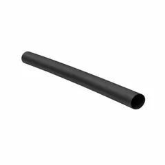 Standard heat shrink tubing with 0.13 in inner diameter before shrinking and 6 in length. Features a 2:1 shrink ratio for a tight fit. Black color. Supplied in a 20-piece pack. Used for insulating and protecting electrical wires, cables, and connections in general wiring applications.