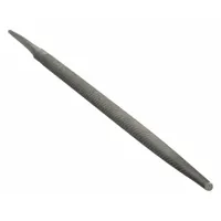 Machinists File: Round, Single-Cut, Safe Edge Cut, Smooth Cut, 12 in Lg without Tang, 7/64 in Thick (MPN 12199)