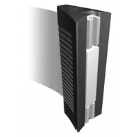 TENSABARRIER Magnetic Belt End: Black, 2 in Overall Ht (MPN BELTEND-D)