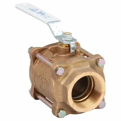 APOLLO Manual Two-Way Ball Valve: 2 in Size, Bronze, Straight, FNPT x FNPT - Bronze Ball Valves