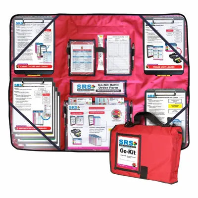 DISASTER MANAGEMENT SYSTEMS Surge Response Go-Kit: 10 in Overall Ht - Incident & Triage Management Kits