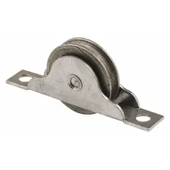 This hanging door roller from PRIME-LINE is designed for sliding door applications in residential or light commercial settings. Each pair supports doors weighing up to 60 lb and fits standard track systems. The roller measures 2 inches in length and 3-13/16 inches in width.