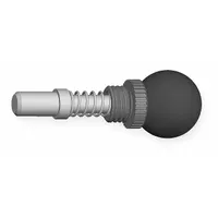Weld Mount Retractable Spring Plunger: Ball Knob, 0.5 in Plunger Wd, 0.875 in Plunger Projection (MPN GI1/2-1.5-B--B3)