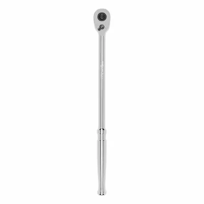 TEKTON Quick-Release Ratchet: Pear, Reversible, 12 in Overall Lg, Polished - Standard-Head Ratchets