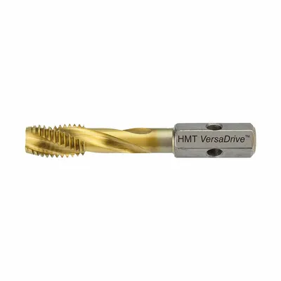 HOLEMAKER TECHNOLOGY Spiral Flute Tap: 5/8"-11 UNC, 2B, 3 Flute - VersaDrive Spiral-Flute Impact Taps for Blind Holes