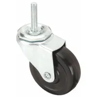 APPROVED VENDOR Stem Caster: Swivel, 3 in Wheel Dia., 1 in Wheel Wd, Rubber, 100 lb Load Capacity (MPN F1RR03052S-S10)