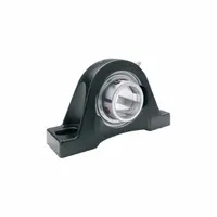 TIMKEN Pillow Block Bearing: 1 3/16 in Bore, Cast Iron, Set Screws, 1 9/16 in Shaft Ht, Shroud (MPN YAK 1-3/16 SGT)