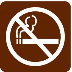Square No Smoking sign with adhesive mounting, suitable for indoor use on clean, dry surfaces. Made of acrylic with a nominal size of 3 in x 3 in. Not retroreflective, no glow-in-the-dark or anti-slip features. Commonly used in industrial facilities, offices, and public spaces to indicate areas where smoking is prohibited.