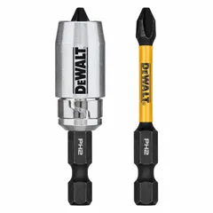 This 2-pack of #2 Phillips impact bits features a standard hex shank for secure fit in impact drivers and other tool chucks. Each bit is 2-1/4 inches long and made from S2 steel. Suitable for driving standard fasteners in construction, woodworking, and assembly tasks.