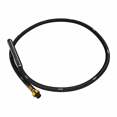 DEWALT Vibrator Head: DCPS310/DCPS320, 10 ft Overall Lg, 2 in Overall Wd, Quick-Connect - Replacement Shafts for Concrete Vibrators