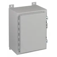 HOFFMAN Enclosure: Steel, 20 in x 16 in x 6 in, NEMA 12/13, Solid Cover, Hinged (MPN A201606LP)