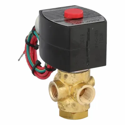 REDHAT Solenoid Valve: 3-Way, Configurable, 1/4 in Pipe Size, 110V AC/120V AC - 3-Way/2-Position, Configurable Solenoid Valves