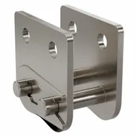 TSUBAKI Attachment Link: For Nickel-Plated Steel Roller Chains, SK-2, 40, Single Strand, Steel, 5 PK (MPN 40NPSK2CL)