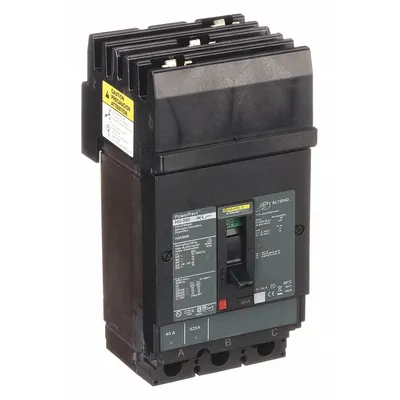 SQUARE D Molded Case Circuit Breaker: 40 A Amps, 65kA at 240V AC, Fixed, Lug, ABC - Square D Molded Case Circuit Breakers for I-Line Panelboards