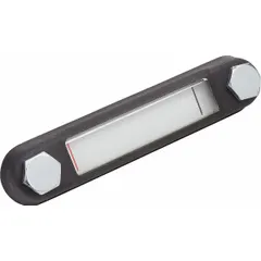 Oil level gauge for unpressurized tanks with M12 metric male thread, 80 mm sight height, and 127 mm mounting centers. Body height 156 mm, seal material NBR. No thermometer included. Compatible with K0444_A Series. Used for visual level indication in gearboxes, hydraulic reservoirs, and lubrication systems.