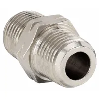 AIGNEP USA Metal Pipe Straight: Straight, 1/8 in x 1/8 in, Male NPT Threaded x Male NPT Threaded (MPN 82200N-02)