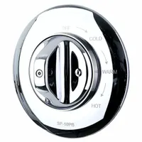 ODD BALL INDUSTRIES Shower Mixing Valve: Chrome-Plated, Chrome, Ligature-Resistant, 7 in Overall Ht (MPN SP-10PB-C)