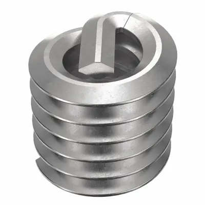 HELI-COIL Helical Insert: Tanged Tang Style, Free-Running, #6-32 Thread Size - Free-Running Tanged Helical Inserts