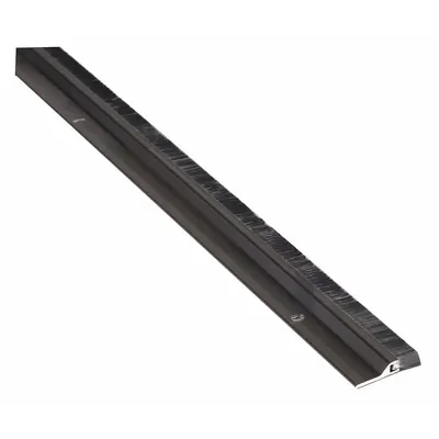 NATIONAL GUARD Door Sweep: Brush Insert, Aluminum, 48 in Lg, 1 5/8 in Wd - Door Sweeps