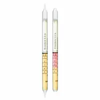 This 10-pack of gas detection tubes is designed for use with DRAEGER Accuro bellows pumps to measure hydrocyanic acid (HCN) concentrations in air. The tubes provide colorimetric indication across two measurement ranges: 0.5 to 5 ppm and 5 to 50 ppm. Typical applications include industrial hygiene monitoring and chemical processing safety checks