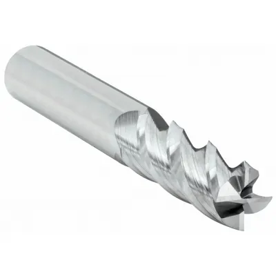 OEM Fast-Cutting Carbide Square End Mill, 7/16" Dia, 4 Flute, 1" LOC, 2-3/4" OAL - Fast-Cutting Carbide Square End Mills